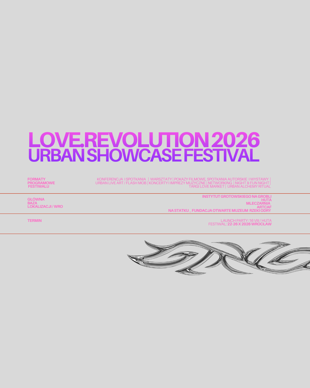 LOVE.REVOLUTION! Urban showcase festival 2026 – ultra limited Pre-Sale