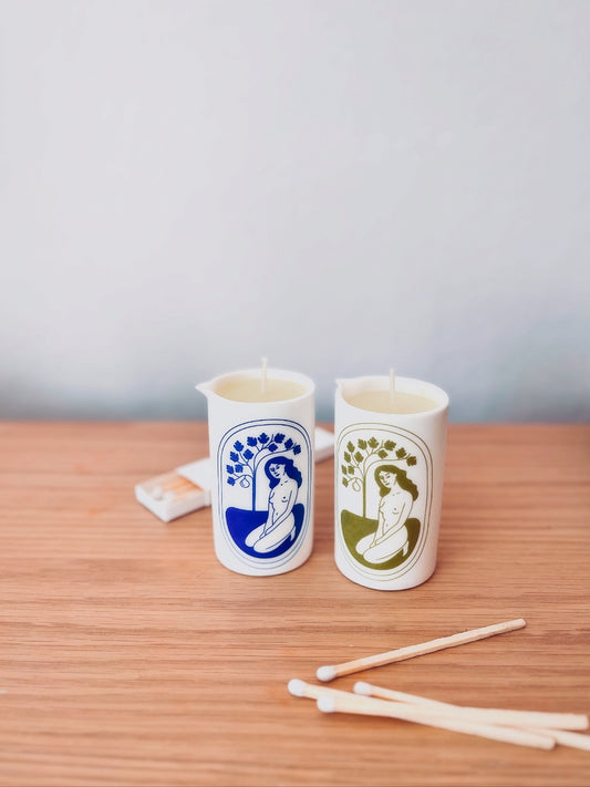 Set mit zwei Massagekerzen Uniesienie &amp; Osadzenie – 2 × 100 ml