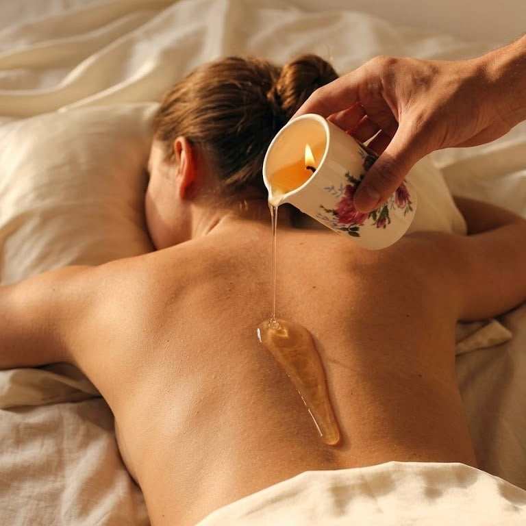 Świeczka do masażu Róża Chodzieska – 100 ml
